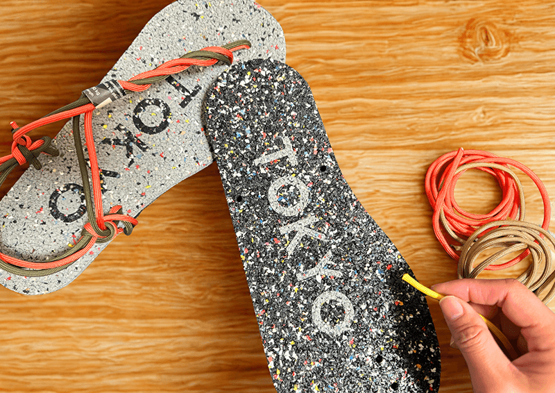 Recycled sandals