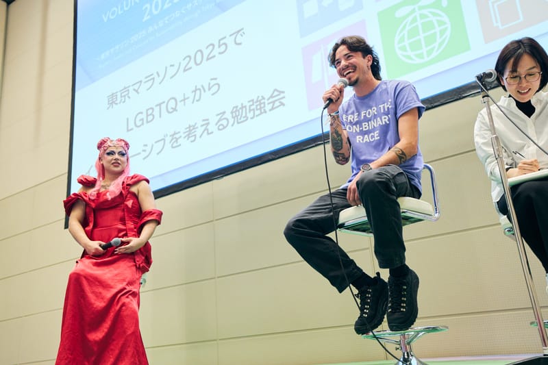 東京マラソン2025 でLGBTQ+からインクルーシブを考える勉強会の様子1